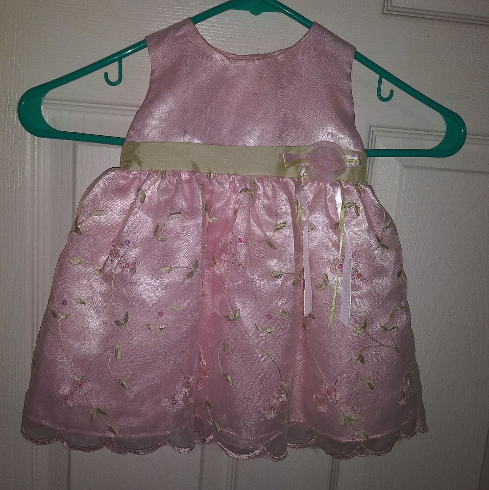 LA PRINCESS BABY GIRLS DRESS SZ 6-9 MONTHS